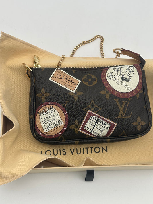 Louis Vuitton Pre-loved Monogram Patch Mini Pochette Accessoires